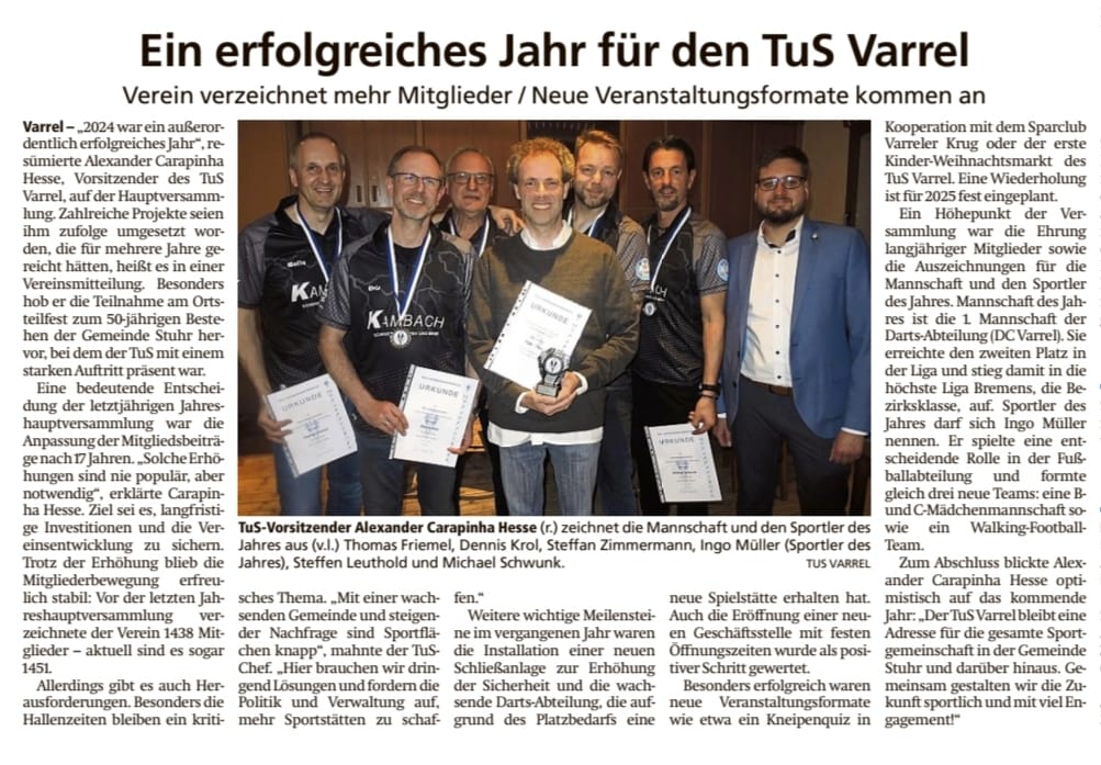 Artikel Kreiszeitung Syke 04.04.2025